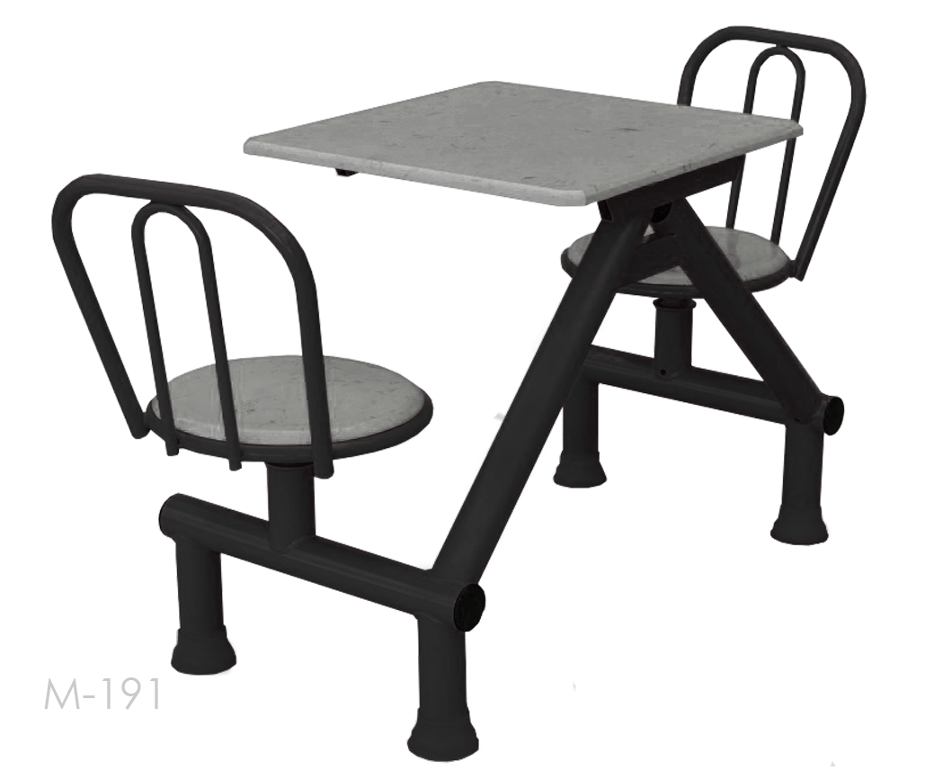 MESA CONJUGADA VIENA M-191 preto - Piovezana Mesas e Cadeiras