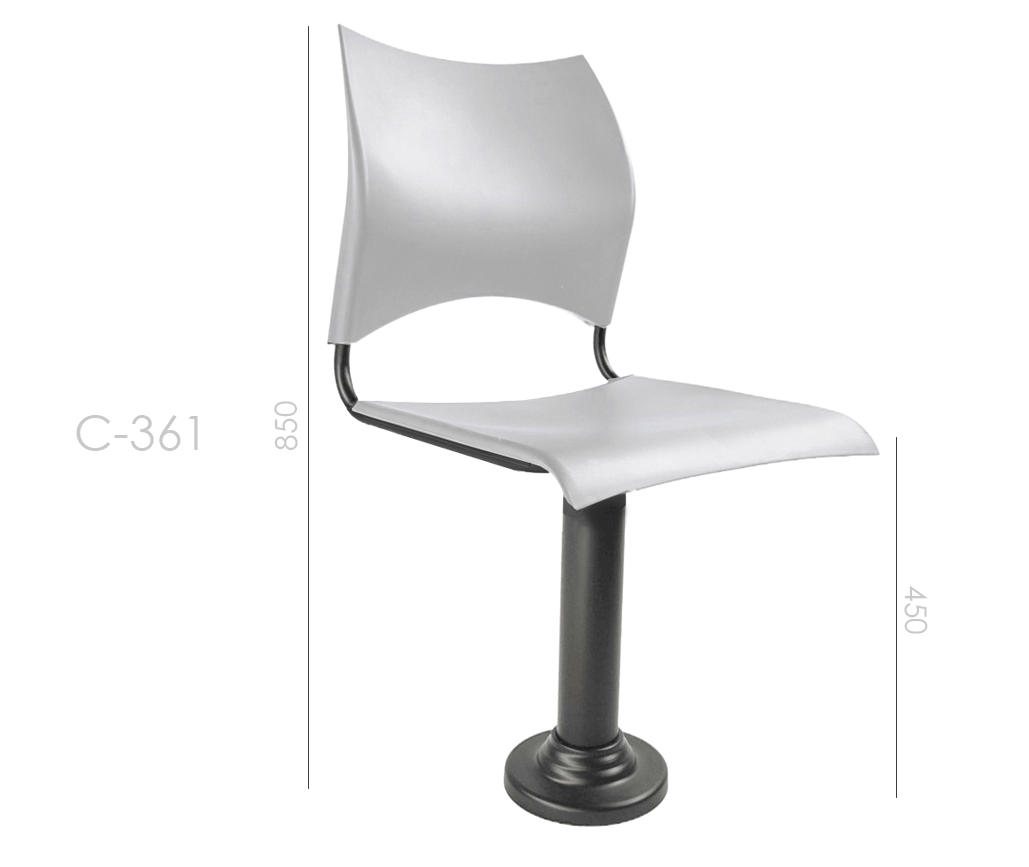 Cadeira New C-361 Piovezana branca medidas